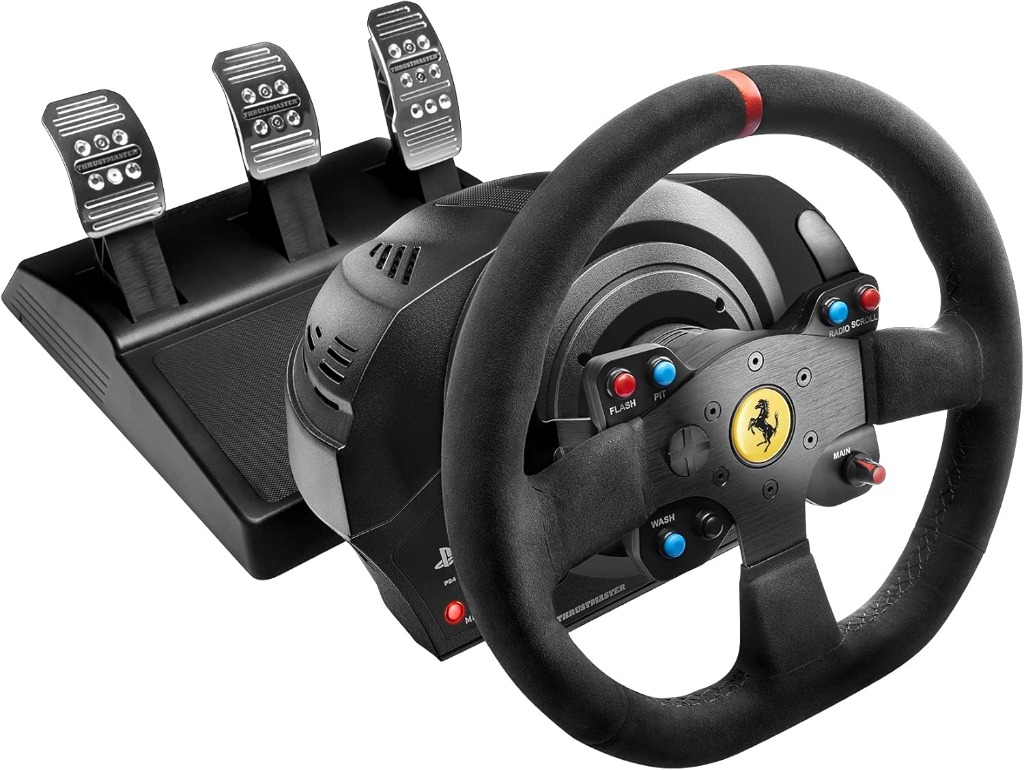 Thrustmaster T300 Ferrari Alcantara Edition avec pédalier T3PA pour PS5 Pro
